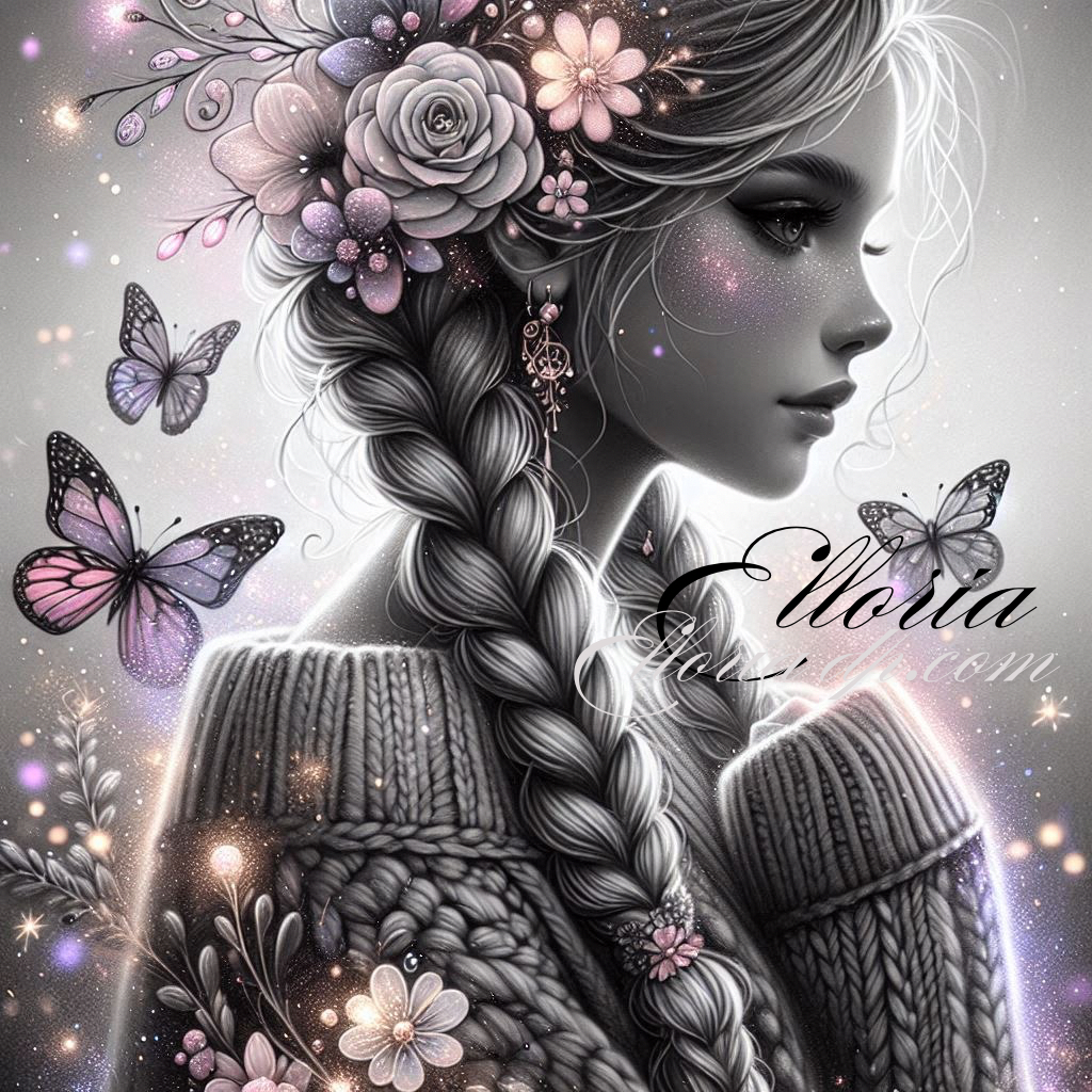 🦋 Diamond Painting | Lueur Silencieuse – Collection Les Murmures d’Elloria ✨