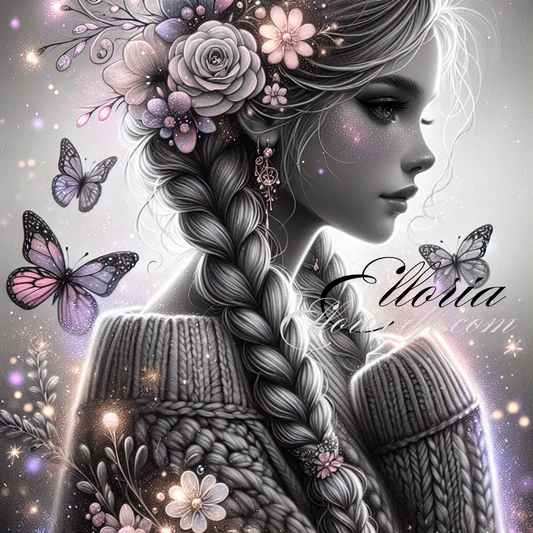 🦋 Diamond Painting | Lueur Silencieuse – Collection Les Murmures d’Elloria ✨