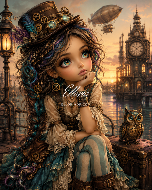 Les Rêves de l’Aérocapitaine – Diamond Painting Steampunk | Elloria