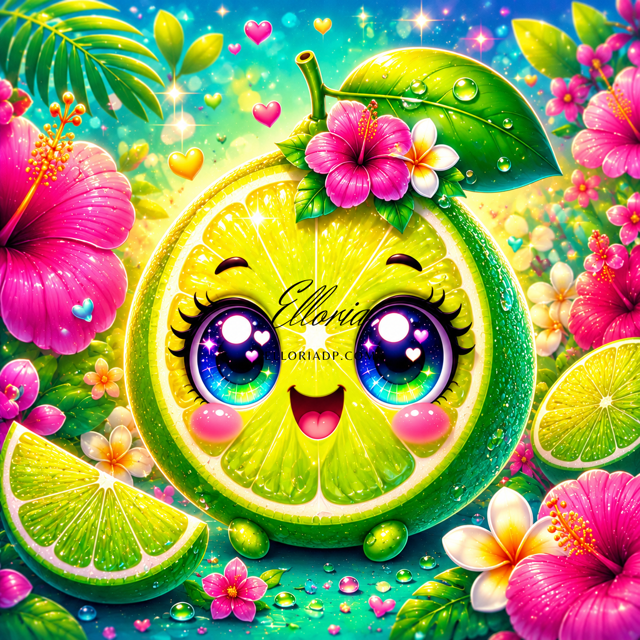 Le citron des tropiques kit Diamond painting Elloria collection Ellozest