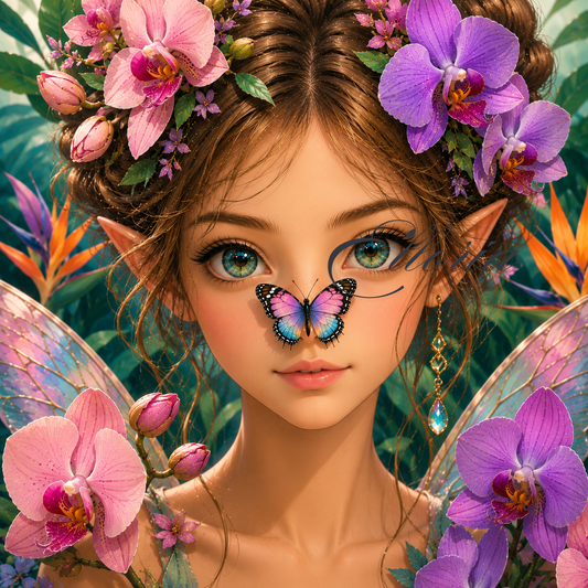 Diamond Painting L’Âme des Orchidées – Fée Fleurie | Elloria