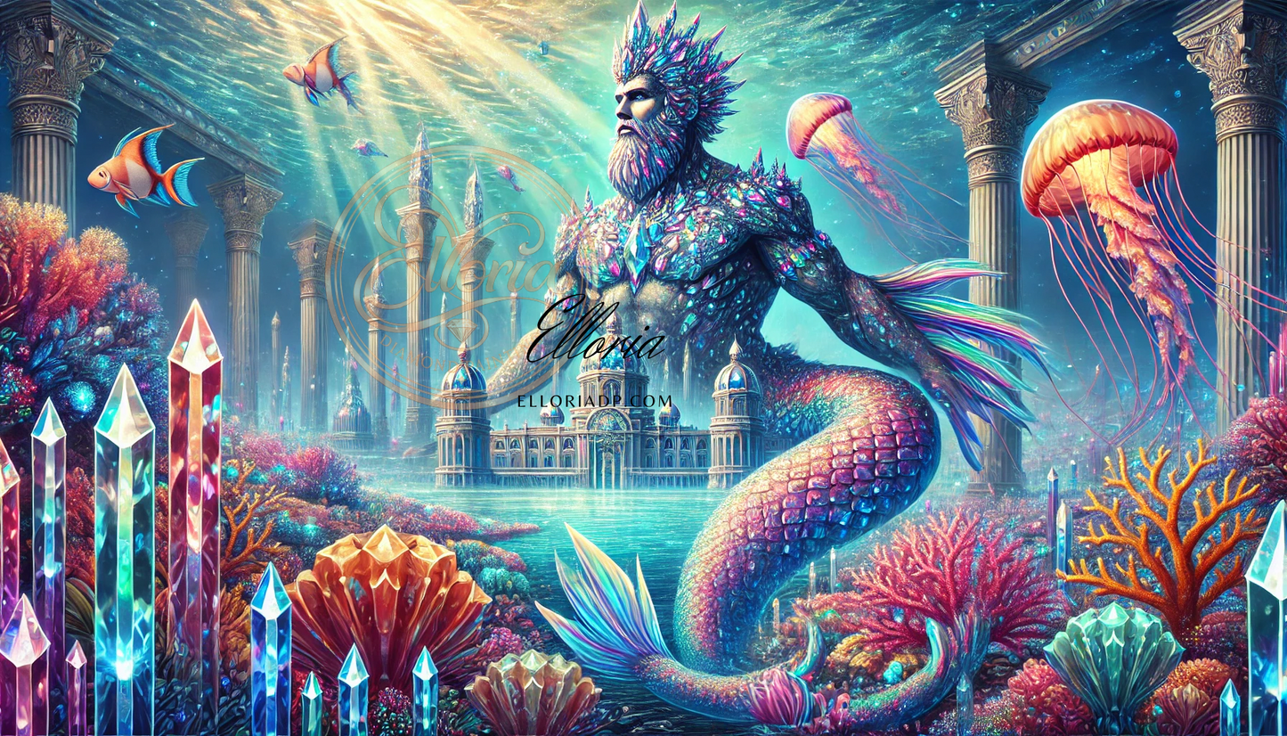 Triton des Abysses/Diamond painting Elloria exclusif 🔱