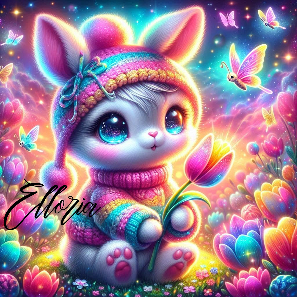 💎 Diamond Painting | Le Lapin Arc-en-Ciel