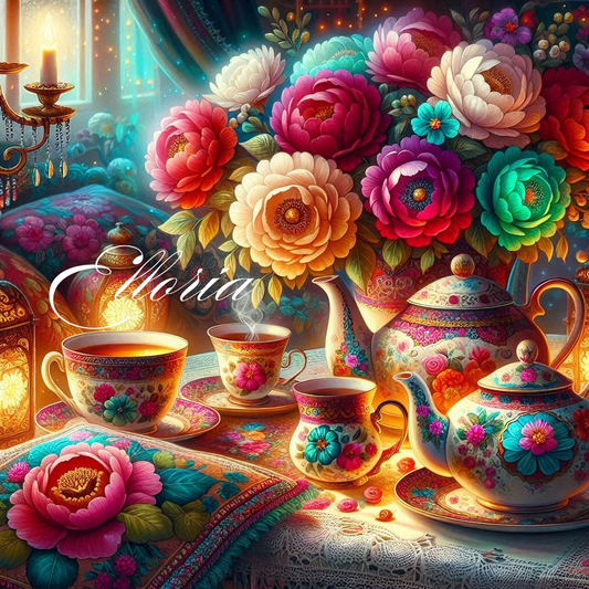 Diamond Painting | L’Heure du Thé Fleuri