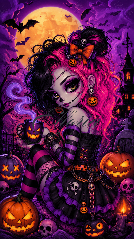 Diamond Painting Cœur Recousu – Poupée Halloween | Elloria