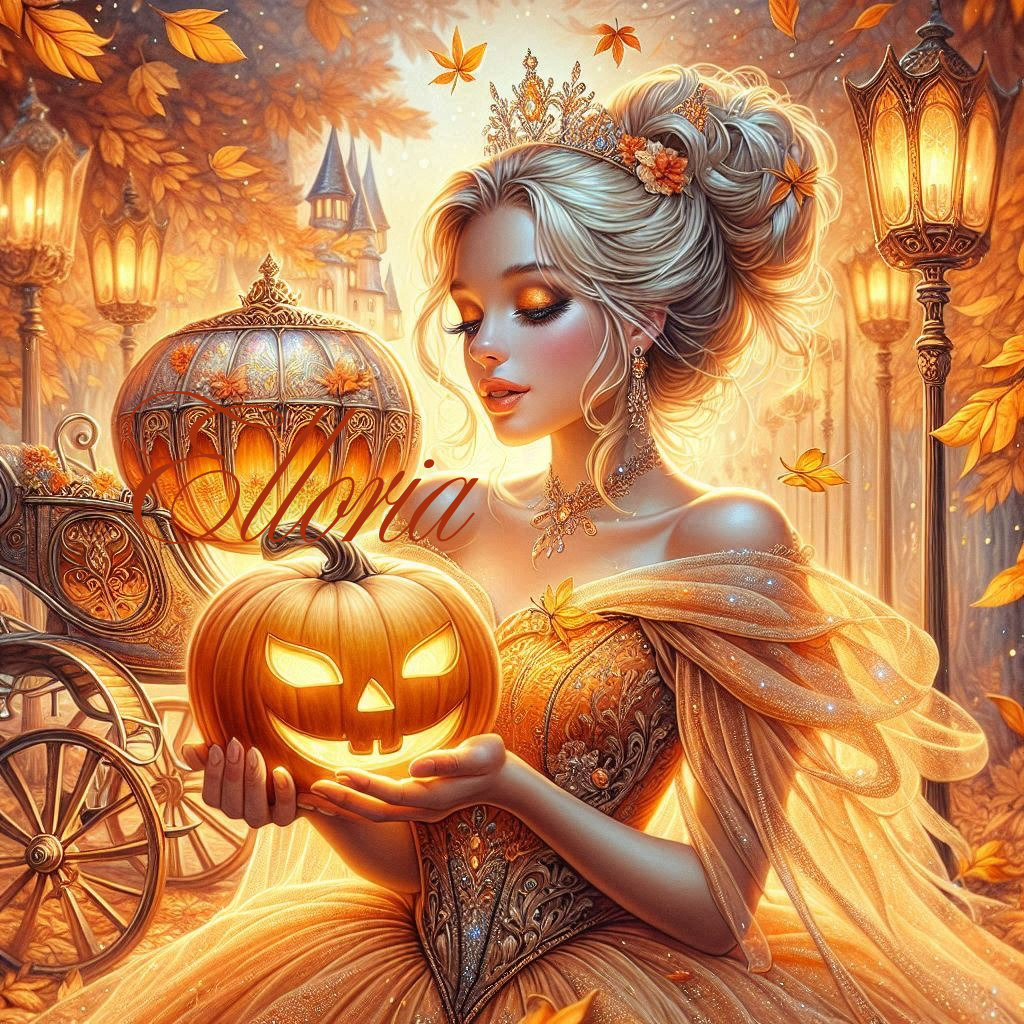 Diamond Painting – Lysandra, Princesse des Citrouilles ✨🎃🍂
