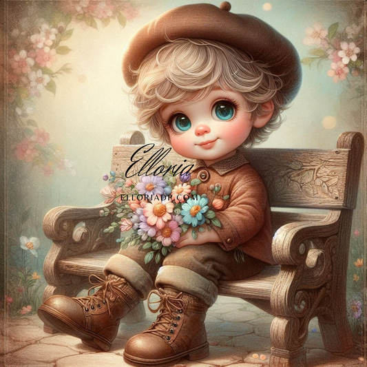 🍃 Elloria – Diamond Painting “Je m’appelle Arthur”