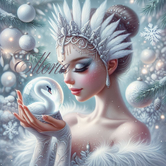 Diamond Painting – Isolde, la Reine des Cygnes ❄️🦢👑