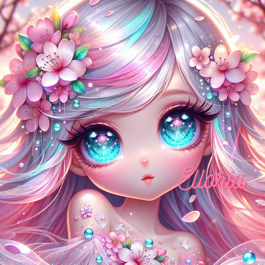 Diamond Painting – Hanaé, la muse des fleurs de cerisier 🌸💎