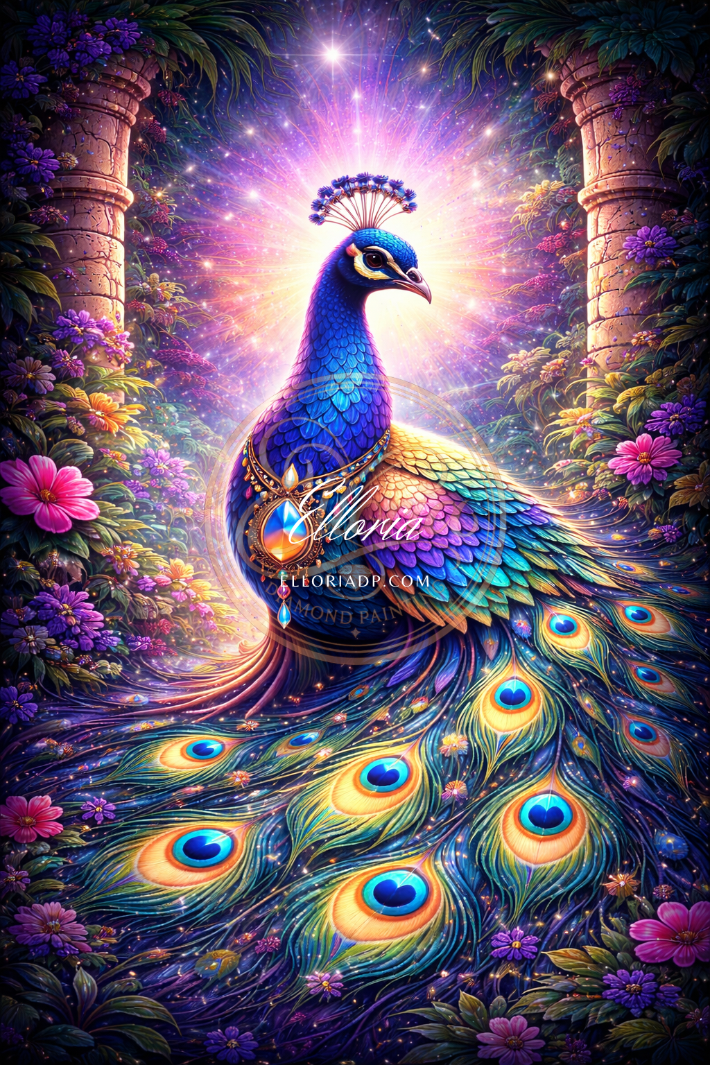🦚 Le Paon Céleste
Elloria Diamond Painting