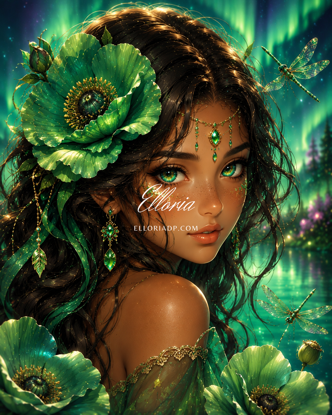 L’Éclat de l’Aurore Émeraude – Diamond Painting Gardienne Féerique | Elloria