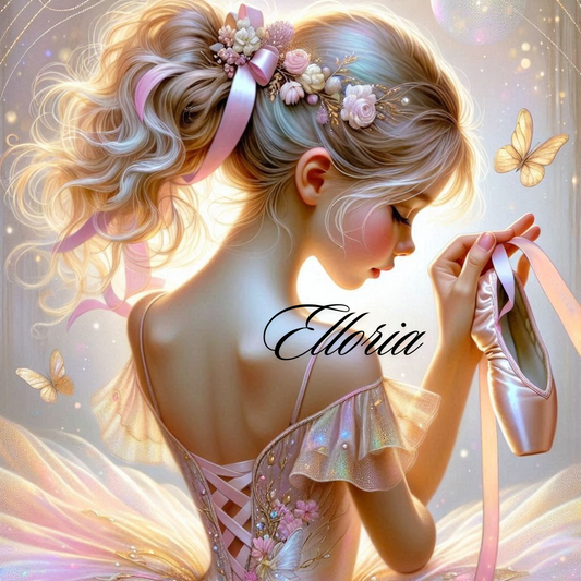 🩰 Diamond Painting – Lila, la Danseuse des Rêves (By Elloria)