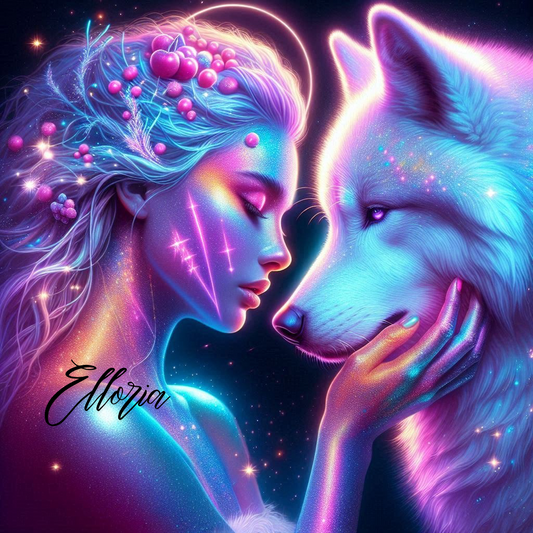 💎 Diamond Painting | Elenya et le Loup Cosmique
