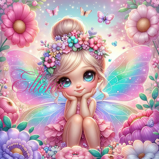 🌸 Diamond Painting – Lila, la petite fée des fleurs 🌸