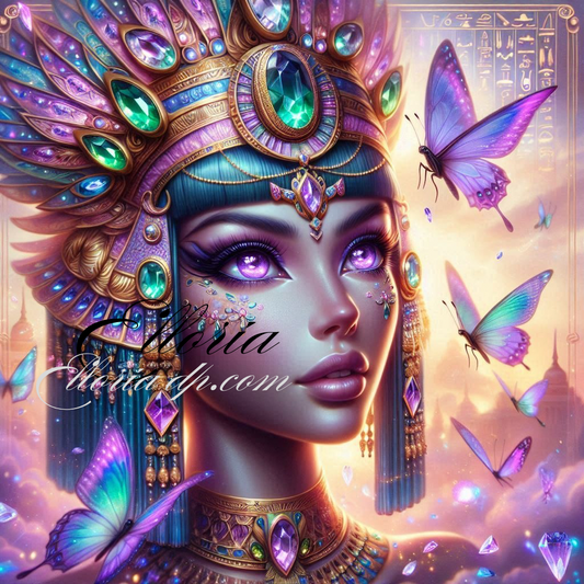 ✨ Diamond Painting | Néfertia, Reine des Papillons Sacrés 🦋💎👑