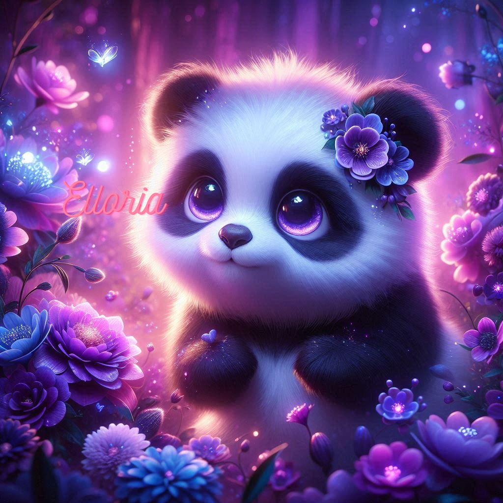 Diamond Painting – Luna, le Panda Enchanteur ✨🐼🌸