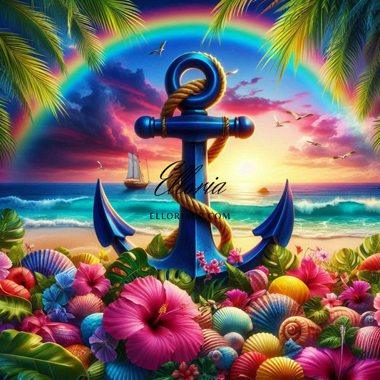 Ancre d’Arc-en-Liberté – Diamond Painting | Elloria