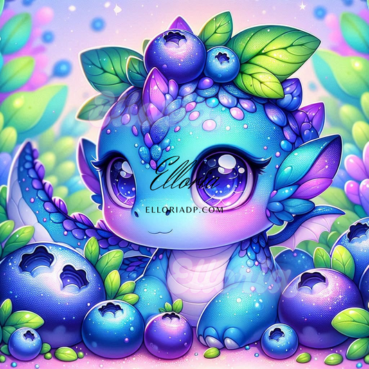 🫐 Elloria – Diamond Painting “Myrtille, le petit gardien des baies”