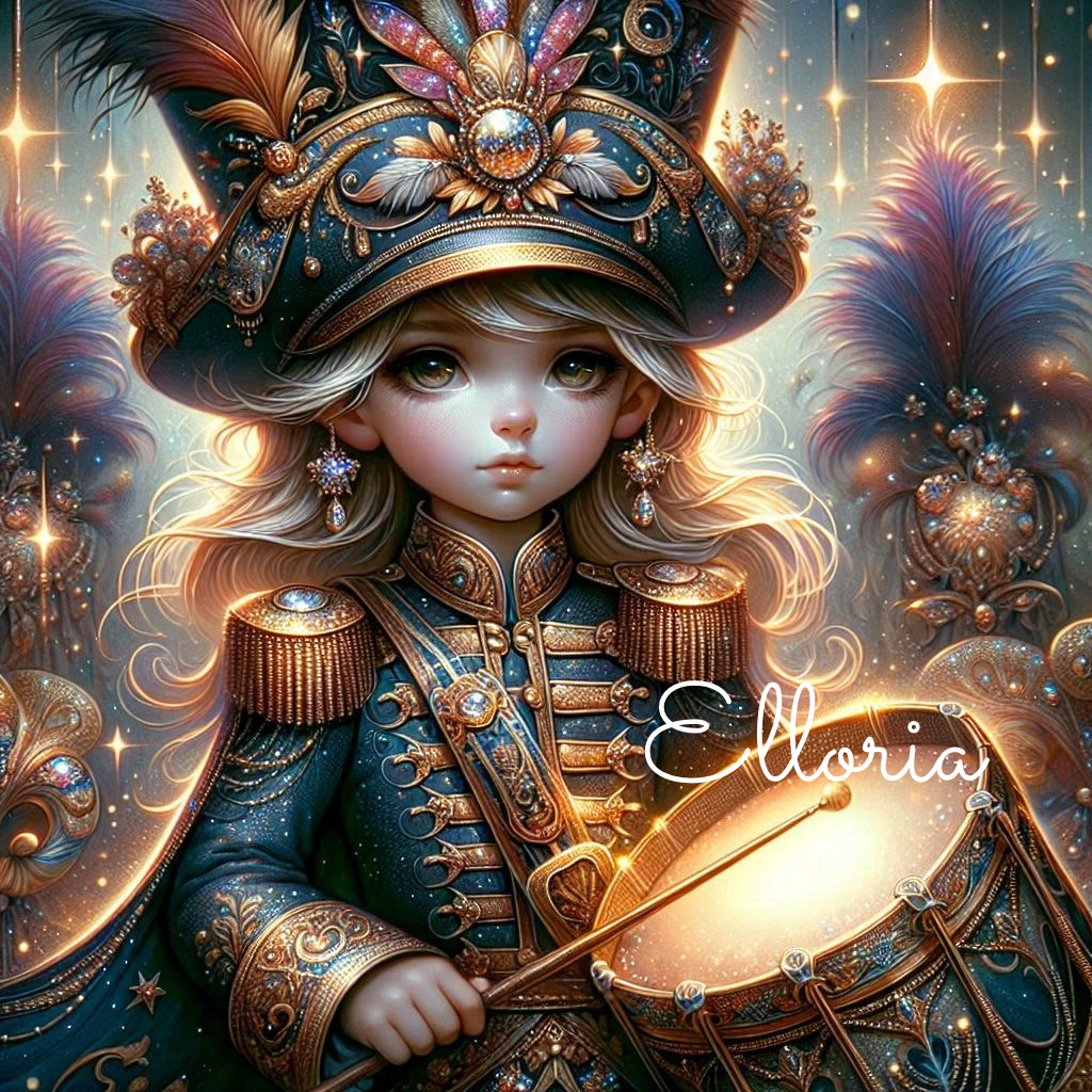 🥁✨ Diamond Painting | La Petite Tambour-Majore Royale | Collection Elloria Parade