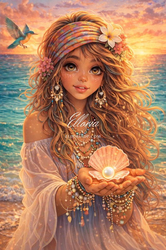 Perle des Horizons Dorés Diamond painting Elloria