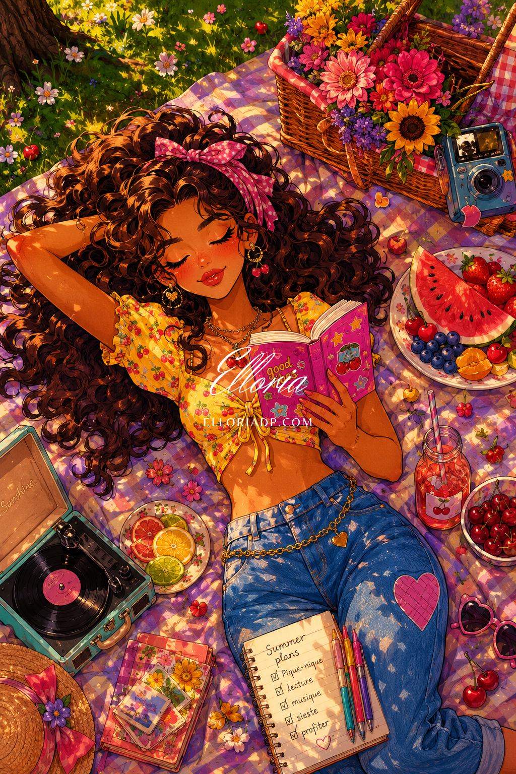 Diamond Painting Summer Diary – Ambiance Cozy & Girly | Collection Premium Elloria