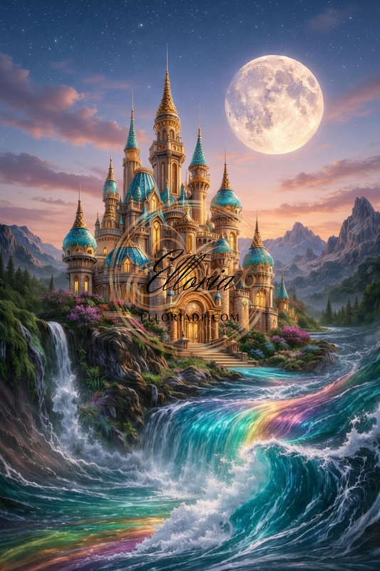 🌈 Le Château des Vagues Arc-en-Ciel
Elloria Diamond Painting