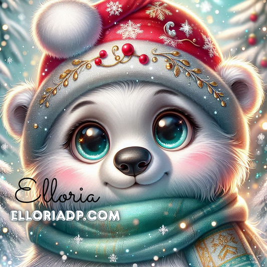 🐻❄️ Diamond Painting – Milo, le Petit Ours de Noël (By Elloria)