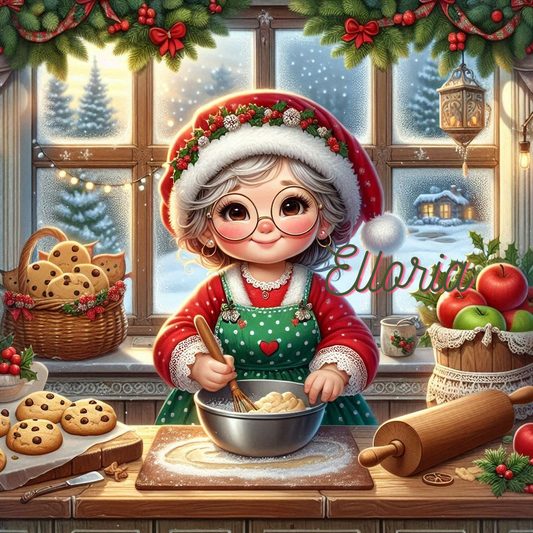 💎 Diamond Painting – Mamie Biscuits de Noël