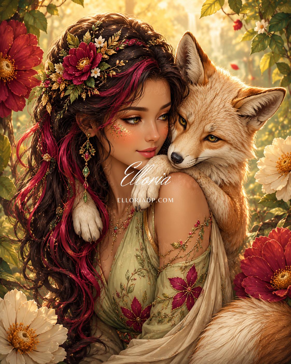 La Confidente du Renard – Diamond Painting Féerique | Elloria