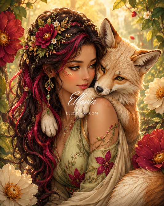 La Confidente du Renard – Diamond Painting Féerique | Elloria