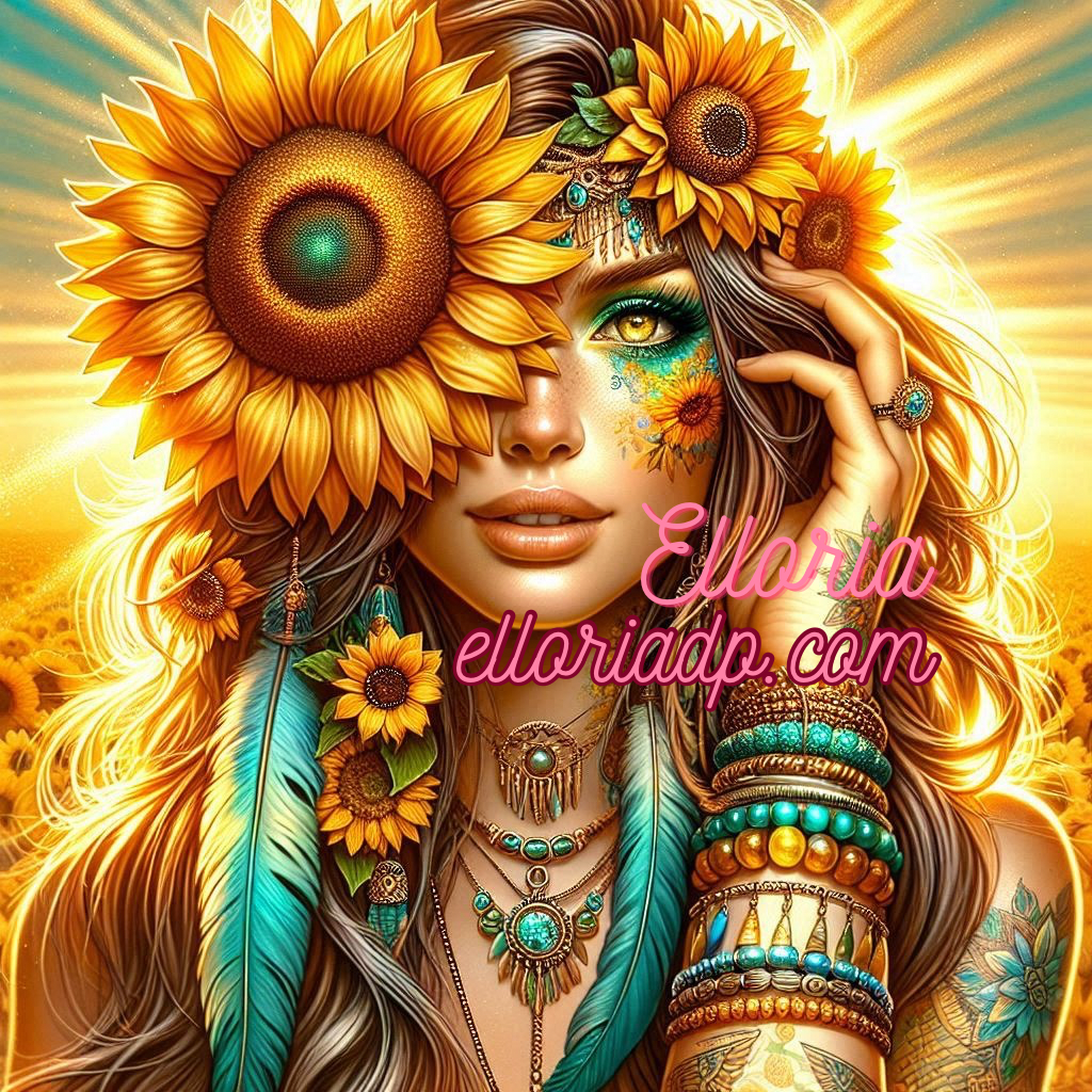 🌻 Diamond Painting – Solana, Déesse des Tournesols