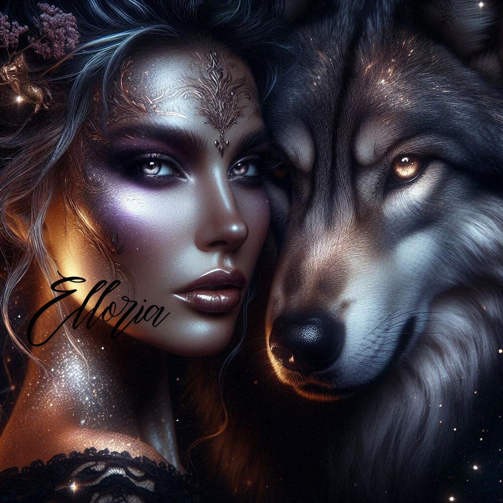💎 Diamond Painting | Lyssandra et le Loup des Étoiles