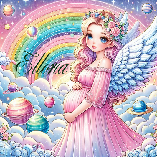 Diamond Painting – L’Ange Arc-en-Ciel d’Espérance 🌸🌈👼