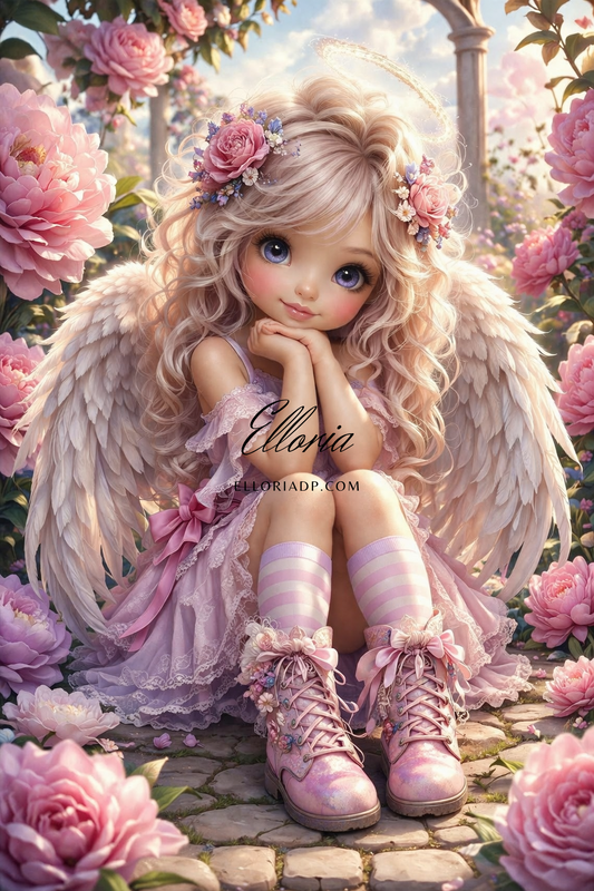 Diamond Painting Ange Floral – Douceur Enchantée | Elloria