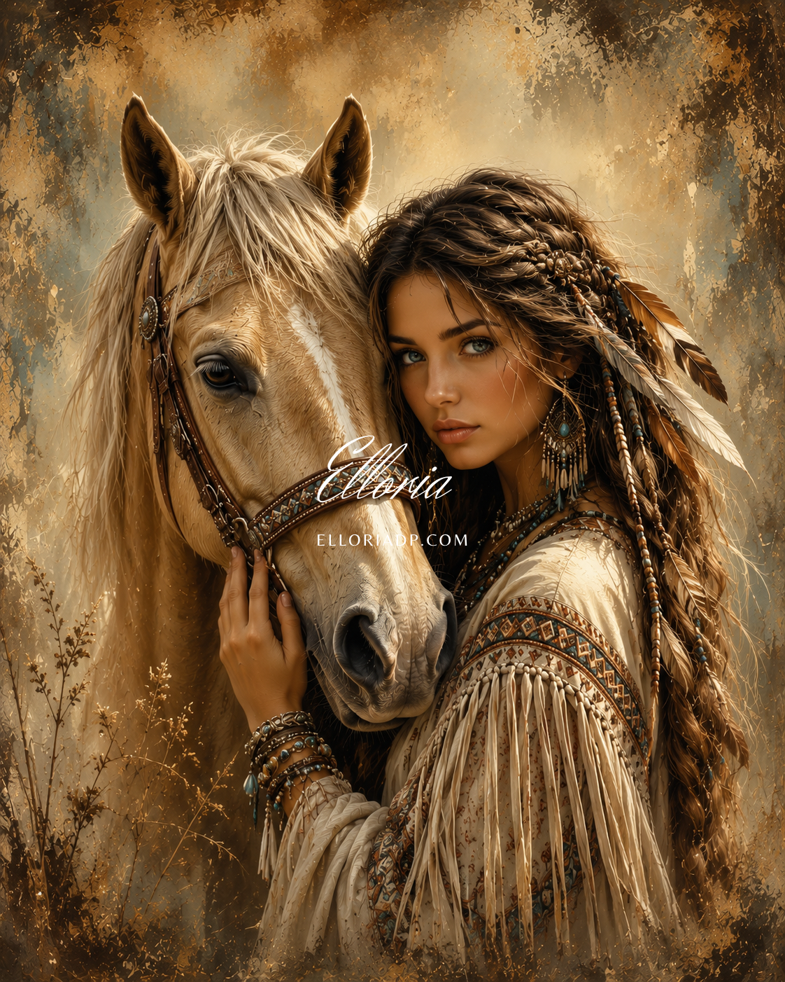 L’Âme des Plaines Sauvages 🐎🍂🤎 Diamond painting Elloria