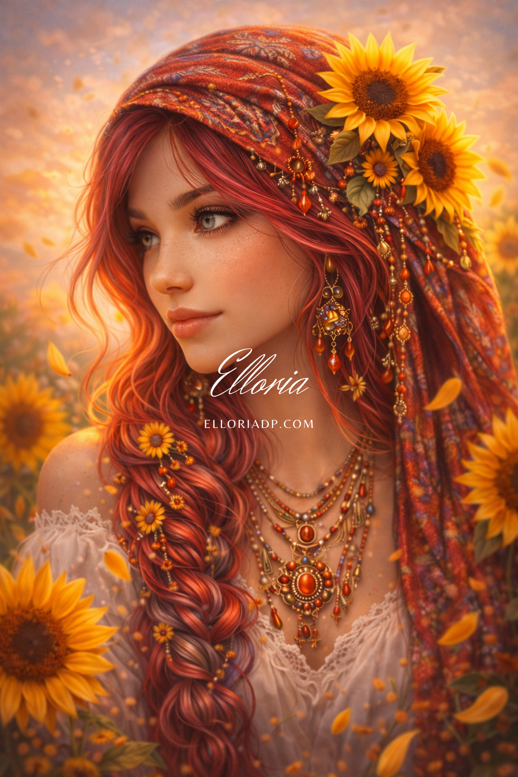 Diamond Painting Muse Tournesol Doré – Elloria