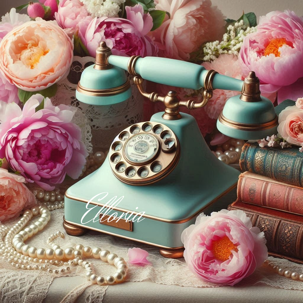 🌸 Diamond Painting – Le Téléphone des Souvenirs Roses – Elloria
