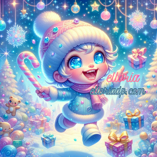 ✨ Diamond Painting – Léa, la petite lutine de Noël ✨