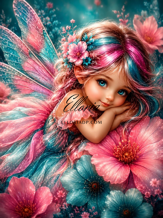 Élina, la Fée des Pétales Rêveurs Diamond painting Elloria