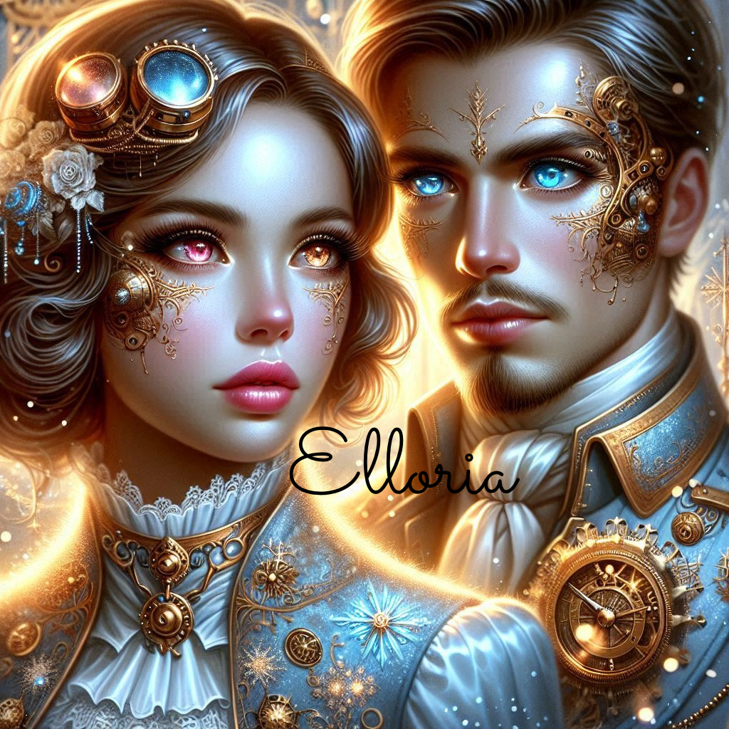 ⭐️ Diamond Painting | Lyrian & Solenne – Les Gardiens du Temps | Collection Elloria