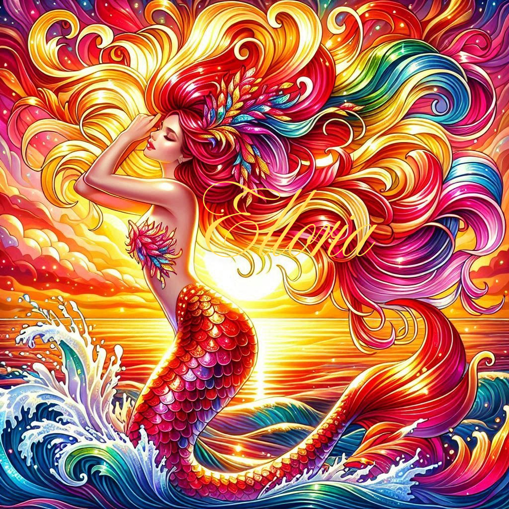 Diamond Painting – La Sirène du Soleil