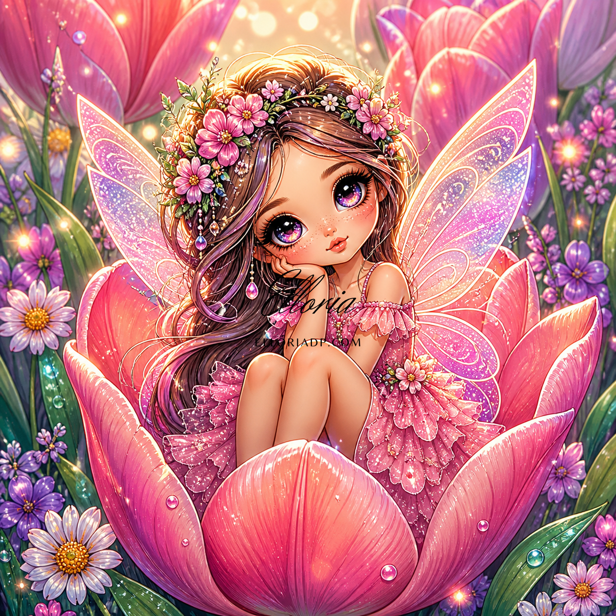 Diamond Painting – Petite Fée Fleurie 🌸✨/Elloria
