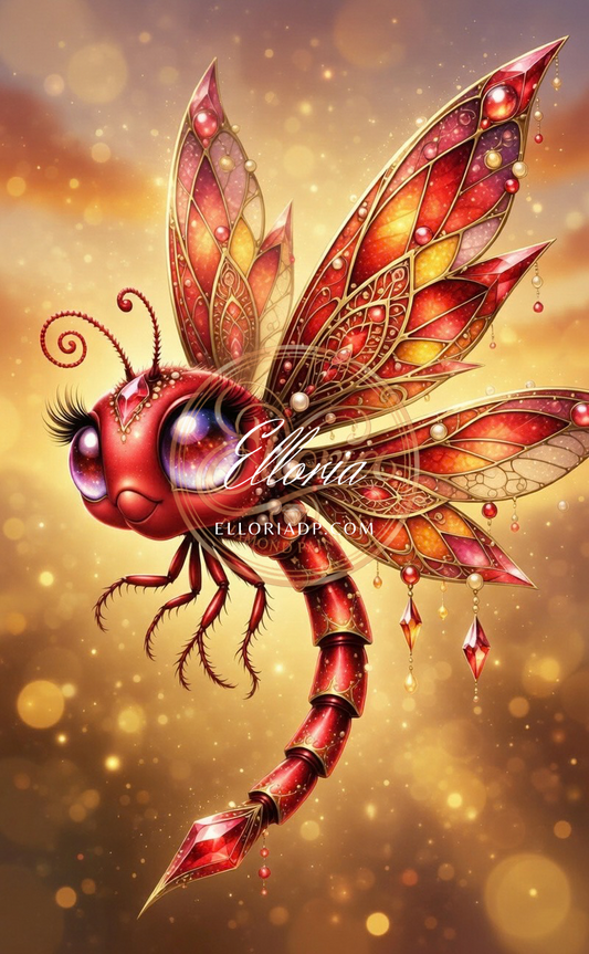 Libellule Rubis Enchantée
Elloria Diamond P