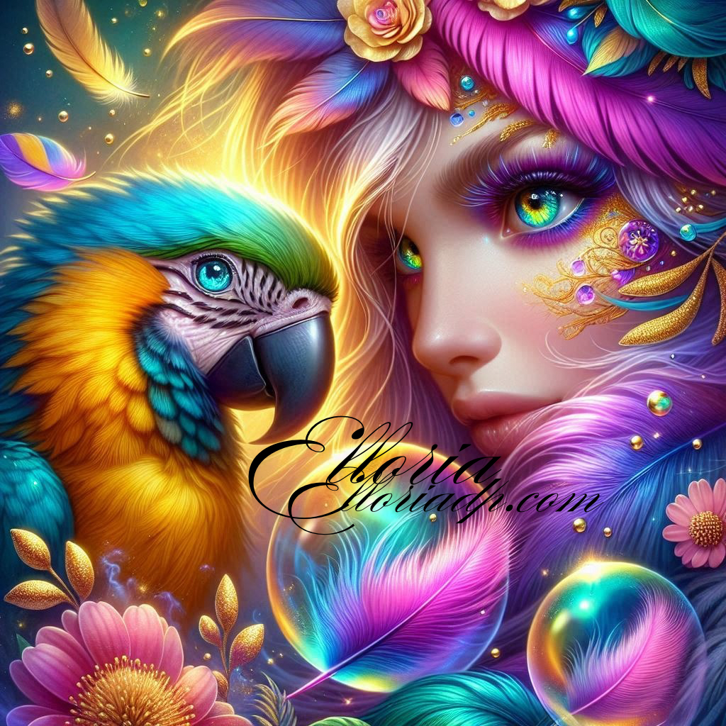 ✨ Diamond Painting | Sirena & Pluma, l’Envol des Couleurs