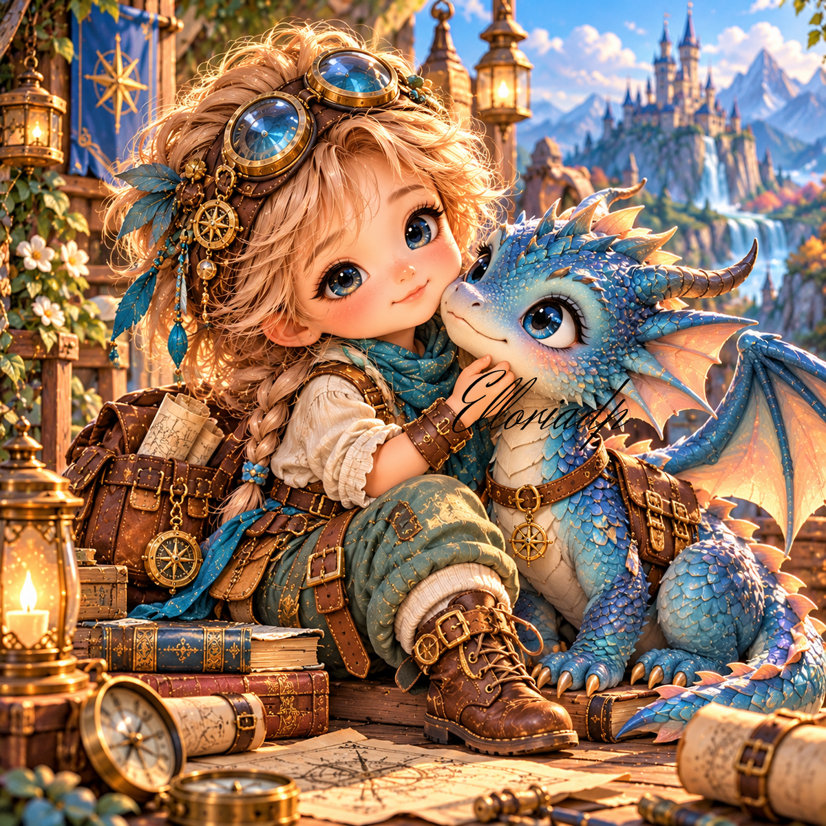 🐉 Les Petits Explorateurs du Royaume – Diamond Painting | Elloria