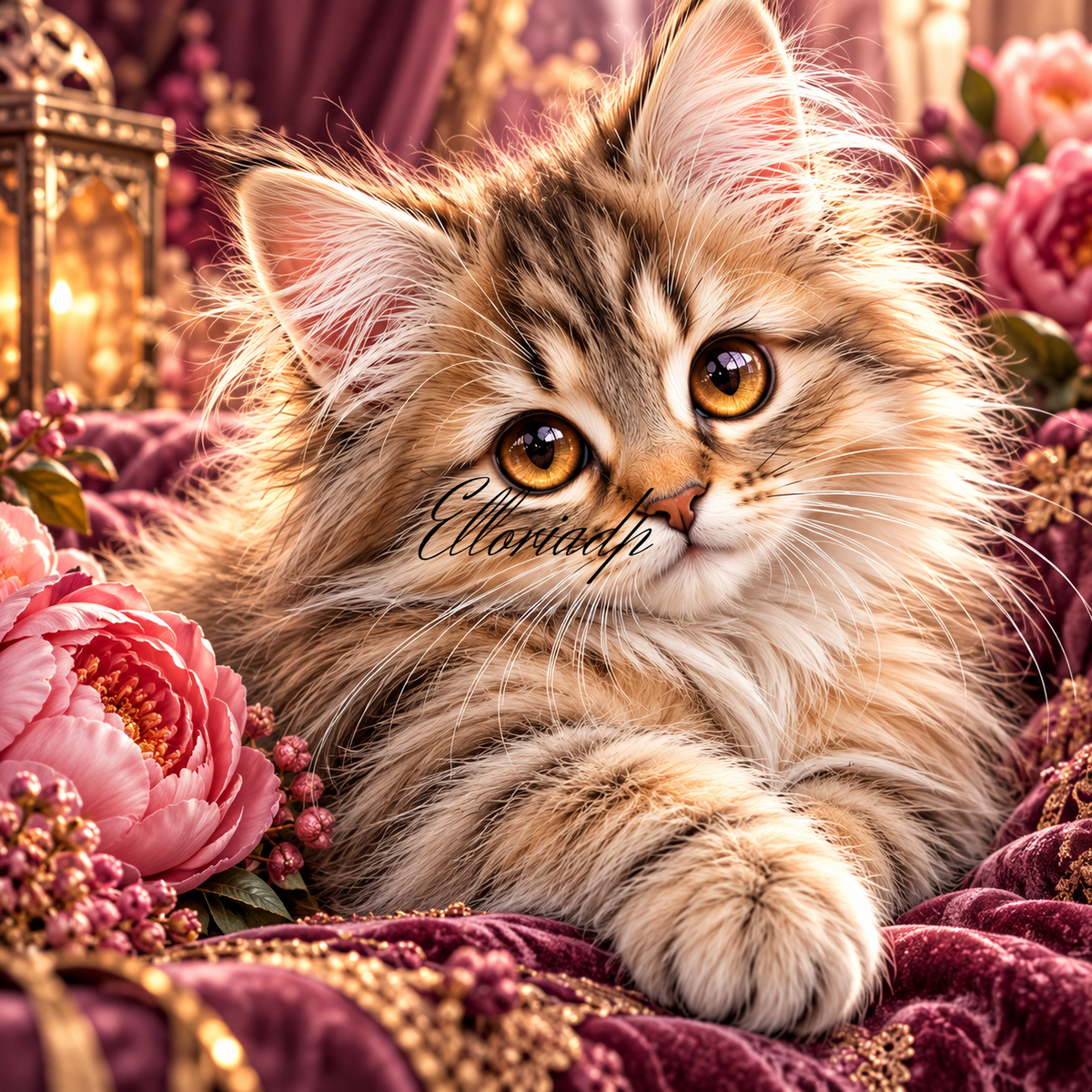 🐱 Douceur de Velours – Diamond Painting Chaton | Elloria