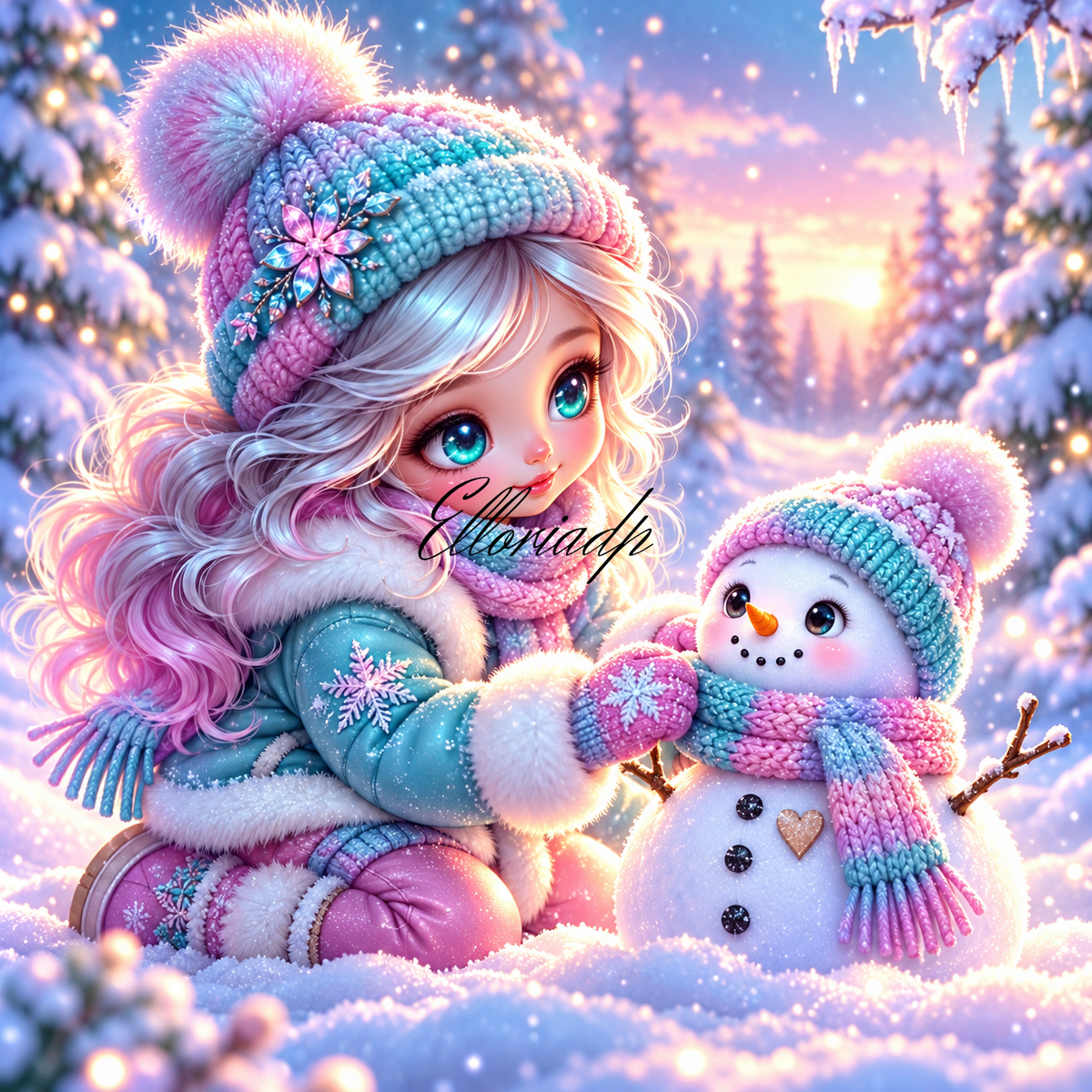 Un petit cœur de neige