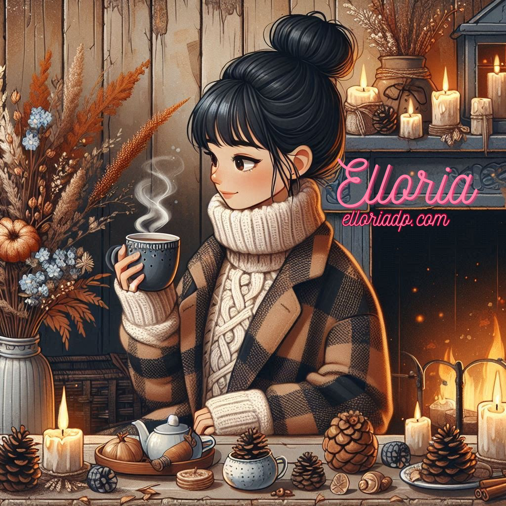 💎 Diamond Painting – Mila au coin du feu