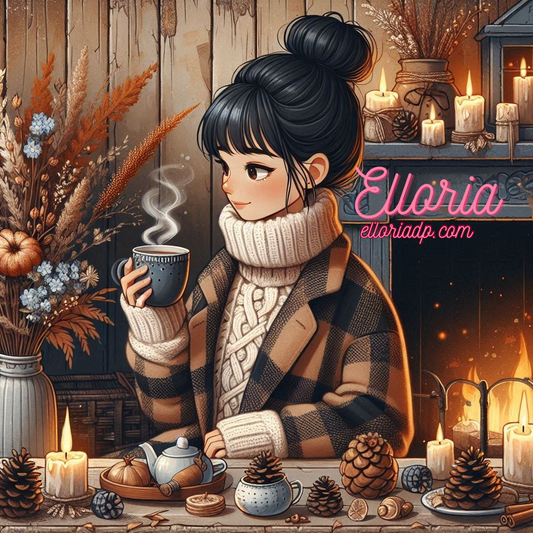 💎 Diamond Painting – Mila au coin du feu