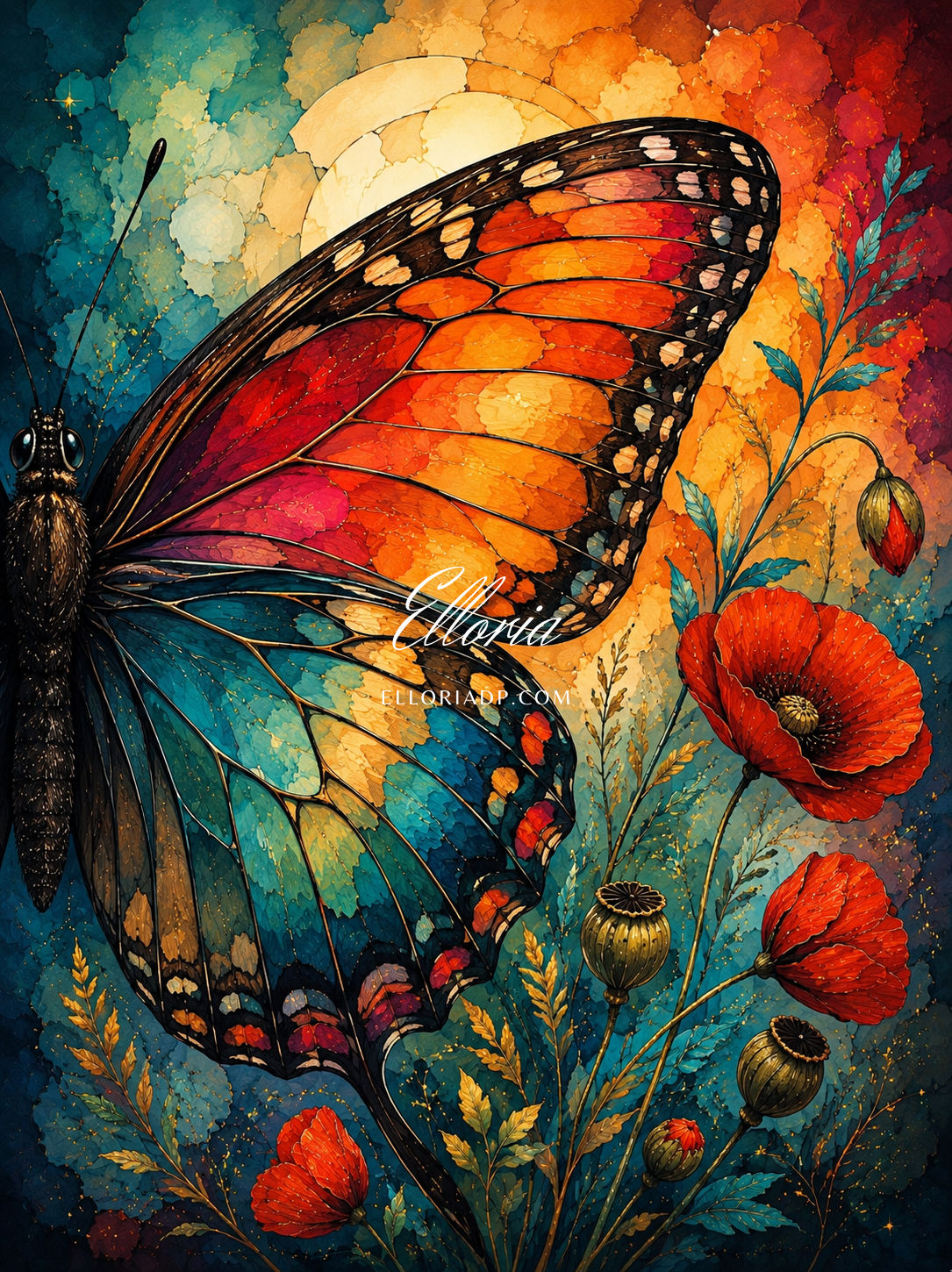 Battement de couleurs – Diamond Painting Papillon | Elloria